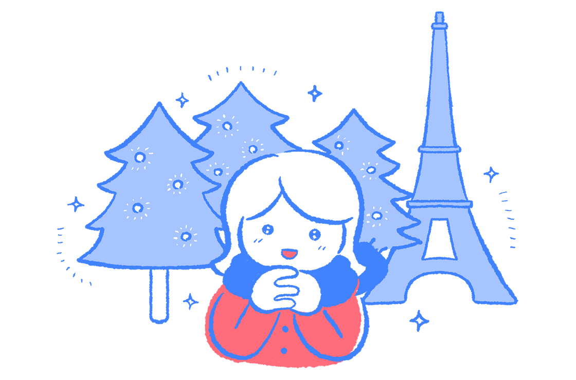 クリスマスのパリにうっとり